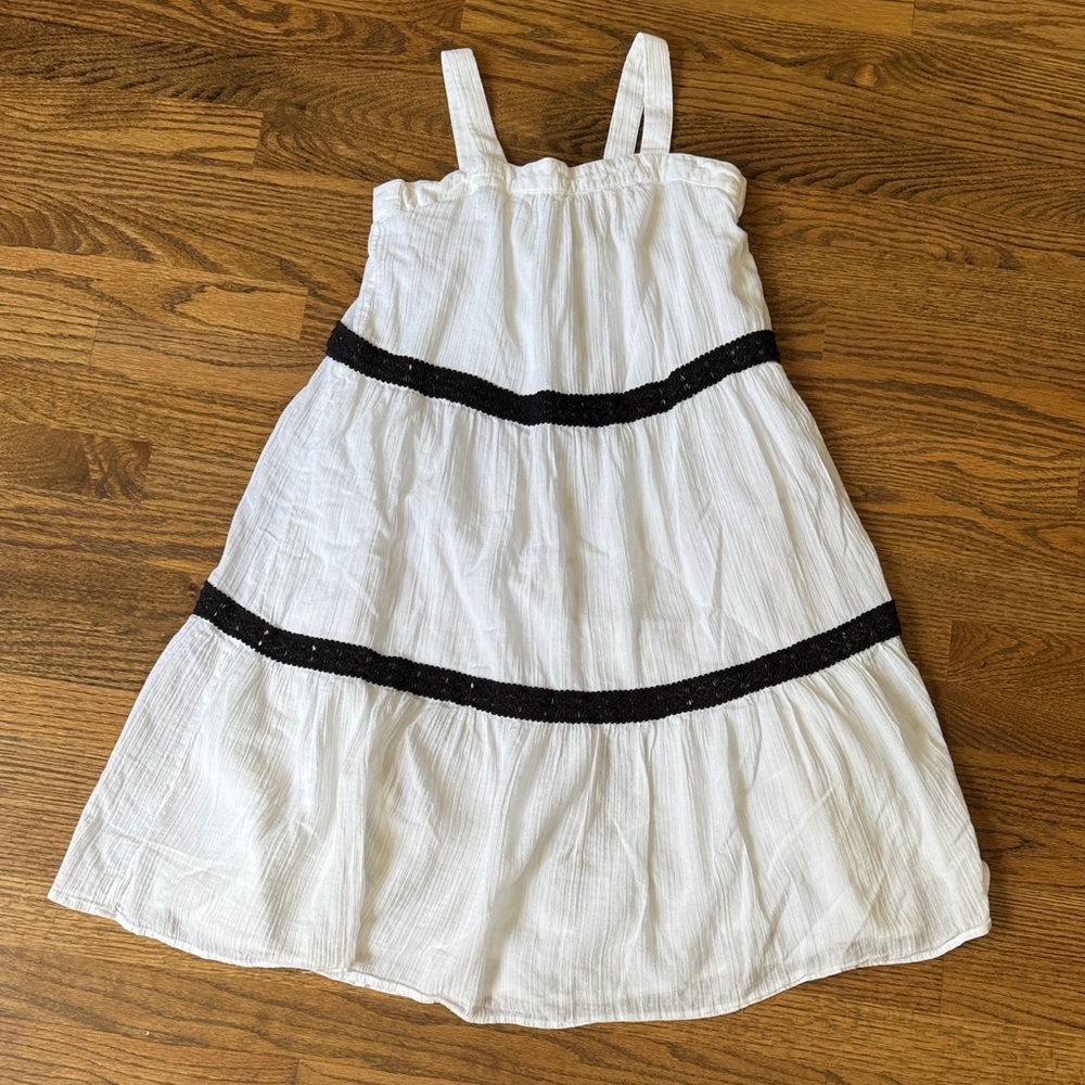 Janie and Jack White and Black Kids Dress Size 12